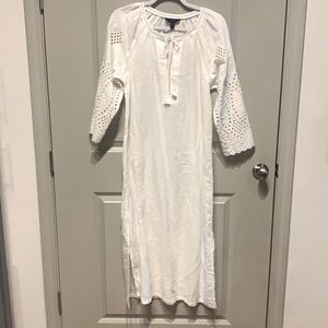 🤍J CREW White Linen Dress 🤍
